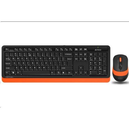 Obrázek A4tech FG1010 FSTYLER set bezdr. klávesnice + myši, oranžová barva