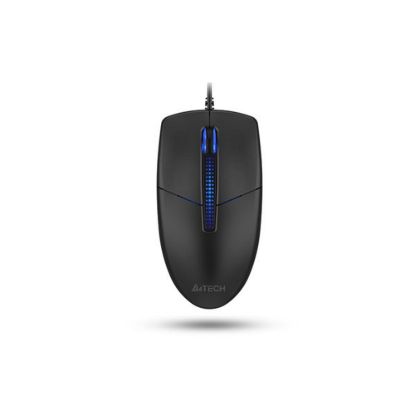 Obrázek A4tech N- 530S, podsvícená kancelářská myš, 1200 DP I, USB, černá