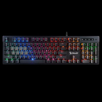 Obrázek A4tech Bloody Klávesnice B500N, herní klávesnice, mechanická, drátová, Mecha- Like Switch, CZ/ SK, Černá