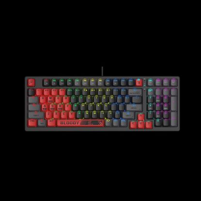 Obrázek A4tech Bloody Klávesnice S98 Sports, herní klávesnice, mechanická, drátová, Red Switch, CZ/ SK, Černá