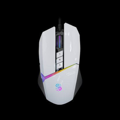 Obrázek A4tech Bloody Myš W60 Max Activated, podsvícená herní myš, 12000 DP I, USB, Bílá