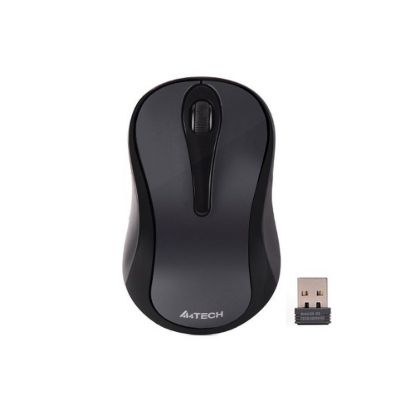 Obrázek A4tech Myš G3- 280N, V- Track, bezdrátová optická myš, 1200 DP I, 2.4GHz, Šedá