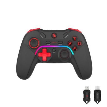 Obrázek A4tech Bloody GPW70, gamepad, RGB, Dual mode 2, 4G+USB, černá