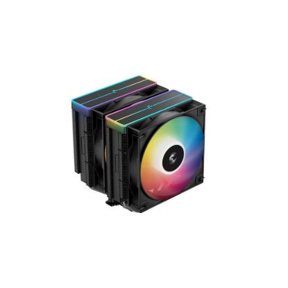Obrázek DEEPCOOL CPU Chladič AG620 BK ARGB V2, 2 x 120mm, LGA1851, AM5, černá