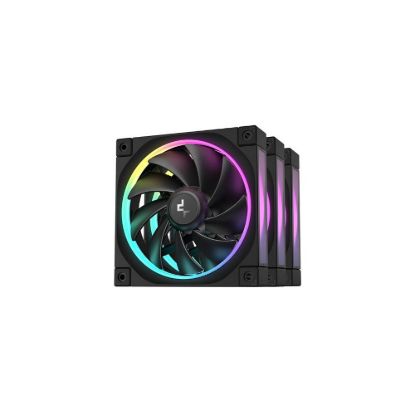 Obrázek DEEPCOOL Ventilátor FL12 3v1, 3 x 120mm, ARGB, černá