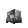 Obrázek DEEPCOOL Case CG330 3F, mATX, Průhledná bočnice, 3 x 120mm ARGB Fan, černá