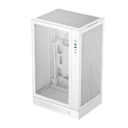 Obrázek DEEPCOOL Case CH270 PLUS, mATX, Průhledná bočnice, bílá