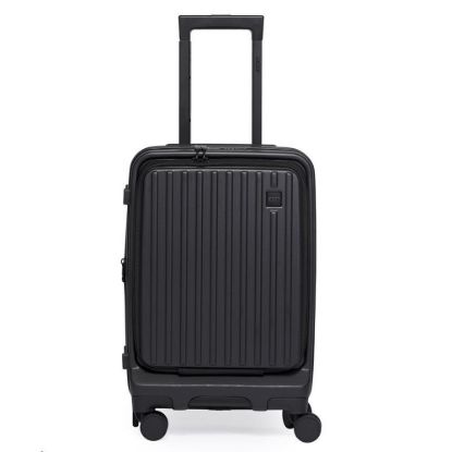 Obrázek ACER Barcelona luggage 20", černý, pevný cestovní kufr, materiál: 100% recyklovaný PET, TSA kombinační zámek