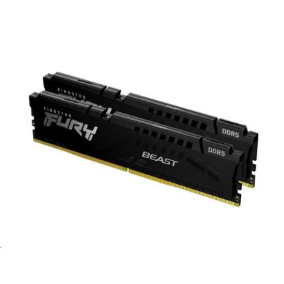Obrázek KINGSTON DIMM DDR5 32 GB (Kit of 2) 5200MT/ s CL40 FURY Beast Černá