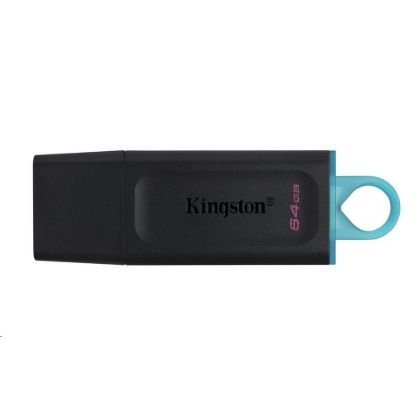 Obrázek Kingston Flash Disk 64 GB USB3.2 Gen 1 DataTraveler Exodia (Black + Teal)
