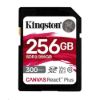 Obrázek Kingston SDXC karta 256 GB Canvas React Plus SDXC UHS- II 300R/ 260 W U3 V90 for Full HD/ 4K/ 8K