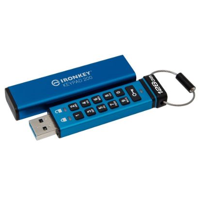 Obrázek Kingston Flash Disk IronKey 128 GB Keypad 200 encrypted USB flash drive