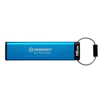 Obrázek Kingston Flash Disk IronKey 16 GB USB- C IronKey Keypad 200C, FIPS 140- 3 Lvl 3 (Pending) AES- 256