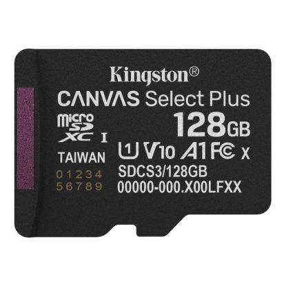 Obrázek Kingston MicroSDXC karta 128 GB Canvas Select Plus, U1, V10, A1