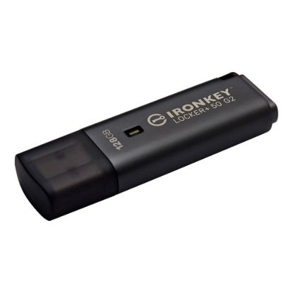 Obrázek Kingston Flash Disk 128 GB IronKey Locker Plus 50 G2, FIPS 197, AES- 256