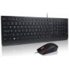 Obrázek LENOVO klávesnice Essential Wired USB Keyboard + Mouse Set - USB, černá