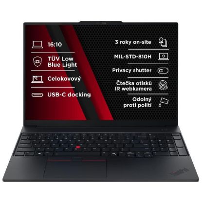 Obrázek LENOVO NTB ThinkPad E16 AMD G3 - Ryzen7 250, 16" WUXGA, 16 GB, 512SSD, FHD+IRcam, W11P
