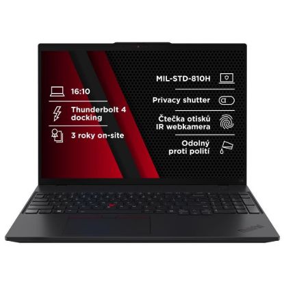 Obrázek LENOVO NTB ThinkPad L16 AMD G2 - Ryzen7 PRO 250, 16" WUXGA, 32 GB, 1 TBSSD, 5MP+IRcam, W11P
