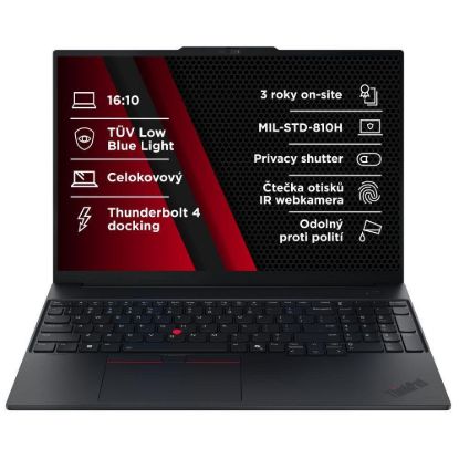 Obrázek LENOVO NTB ThinkPad E16 G3 - Ultra5 226V, 16" WUXGA 120 Hz, 16 GB, 512SSD, IRcam, W11P