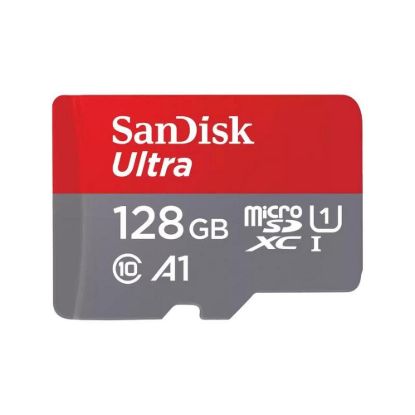 Obrázek SanDisk MicroSDXC karta 128 GB Ultra (120MB/ s, A1 Class 10 UHS- I ) + adaptér