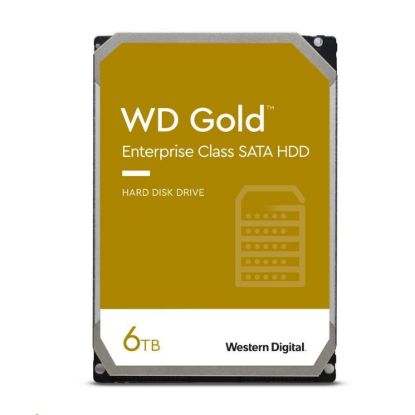 Obrázek WD GOLD WD6004FRYZ 6 TB, SATA III 3.5", 256MB 7200RPM, 267MB/ s, CMR, Enterprise