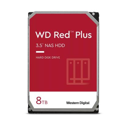 Obrázek WD RED PLUS NAS WD80EFPX 8 TB, SATA III 3.5", 256MB 5400RPM, 215MB/ s, CMR