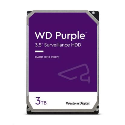Obrázek WD PURPLE WD33PURZ 3 TB, SATA III 3.5", 256MB, 175MB/ s, Low Noise, CMR
