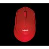 Obrázek Logitech Wireless Mouse M330 Silent Plus, red