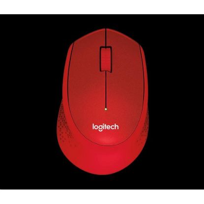 Obrázek Logitech Wireless Mouse M330 Silent Plus, red