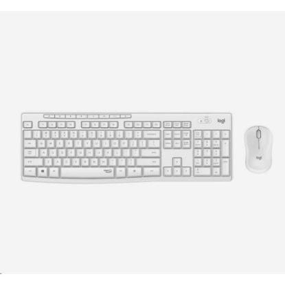 Obrázek Logitech Silent Wireless Combo MK295, bezdrátová klávesnice + myš, US, Off- White