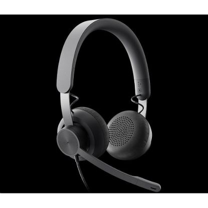 Obrázek Logitech sluchátka s mikrofonem Zone Wired Headset Graphite - EMEA