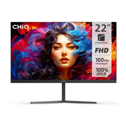 Obrázek CHiQ 22" UltraSlim monitor 22F650 FHD, 100 Hz, Frameless, černý
