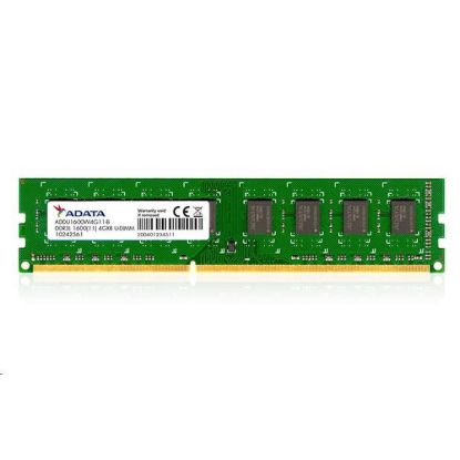 Obrázek DIMM DDR3L 8 GB 1600MHz CL11 ADATA Premier memory, 512 x 8, Single