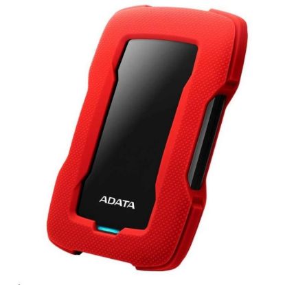 Obrázek ADATA Externí HDD 1 TB 2, 5" USB 3.1 HD330, RED COLOR BOX, červený (gumový, nárazu odolný)