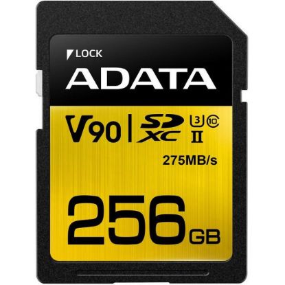 Obrázek ADATA SDXC karta 256 GB Premier One UHS- II U3 Class 10 (R: 275/ W: 155 MB/ s)