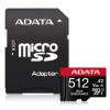Obrázek ADATA MicroSDXC karta 512 GB High Endurance UHS- I C10 V30 A2 (R: 100/ W: 85 MB/ s) + SD adaptér