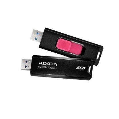 Obrázek ADATA Externí SSD 2 TB SC610, USB- A 3.2, černá