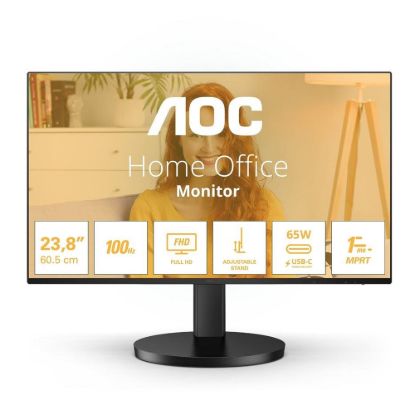 Obrázek AOC MT IPS LCD WLED 23, 8" 24B3CF2 - IPS panel, 100 Hz, 1920 x 1080, HDMI, USB- C, USB 3.2, repro, nast. vyska
