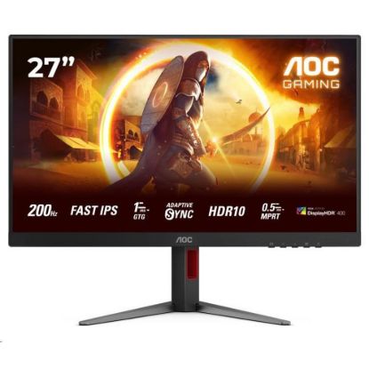 Obrázek AOC MT 27" 27G4HA - 1920 x 1080, IPS, 200 Hz, HDR10, 2xHDMI, 1xDP, Repro, Pivot