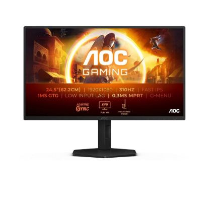 Obrázek AOC MT VA LCD WLED 24.5" 25G4SXU - 1920 x 1080, IPS, 300 Hz(OC 310 Hz), 2xHDMI, DP, USB hub, Pivot