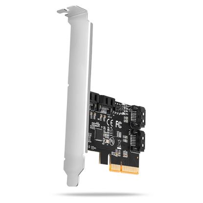 Obrázek AXAGON PCES- SA4 x 4, PCIe řadič - 4x interní SATA 6G port, ASM1164, SP & LP