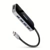 Obrázek AXAGON HMC- 6H4A, USB 3.2 Gen 1 hub, porty 4x USB- A, HDMI 4k/ 30 Hz, PD 100 W, kabel USB- C 20cm