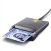 Obrázek AXAGON CRE- SM3T, USB- A FlatReader čtečka kontaktních karet Smart card (eObčanka), kabel 1.3m