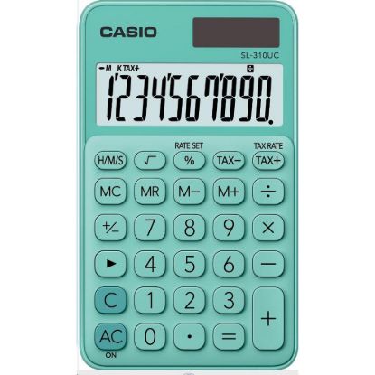 Obrázek CASIO kalkulačka SL 310UC GN, Kapesní kalkulátor