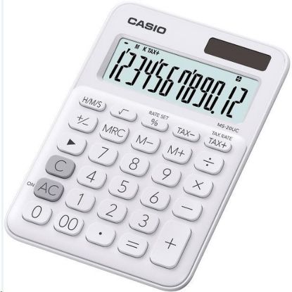 Obrázek CASIO kalkulačka MS 20UC WE, Stolní kalkulátor