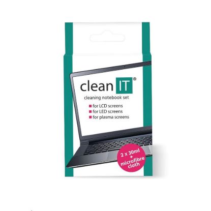 Obrázek CLEAN IT čisticí roztok na obrazovky s utěrkou, 2 x 30ml