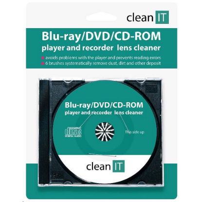 Obrázek CLEAN IT čistící CD pro Blu- ray/ DVD/ CD- ROM přehrávače (náhrada za CL- 32)