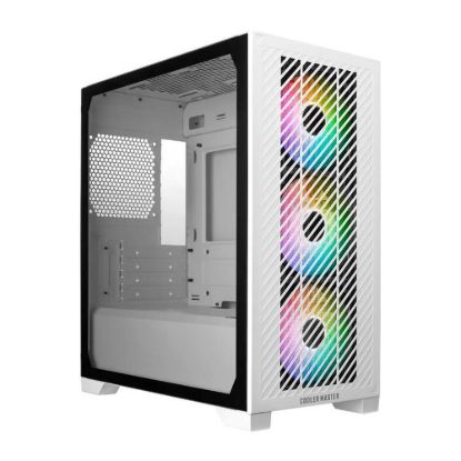 Obrázek Cooler Master case Elite 301, mATX, Průhledná bočnice, 3x 120mm ARGB Fan, Bílá