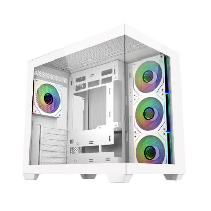 Obrázek Cooler Master case Elite 681, ATX, Průhledná bočnice, 4x 120mm ARGB Fan, Bílá