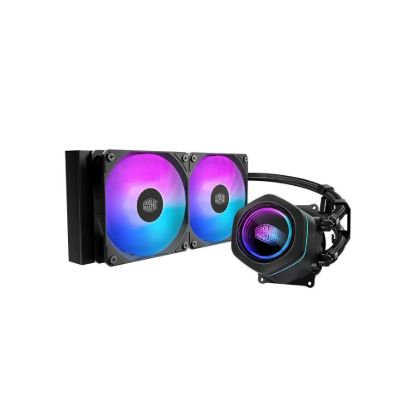 Obrázek Cooler Master vodní chladič MasterLiquid Core Nex 240, 2 x 120mm, LGA1851, AM5, černá